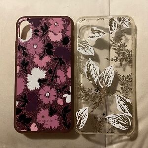Kate Spade Floral Glitter and Leaf Print Phone Cases